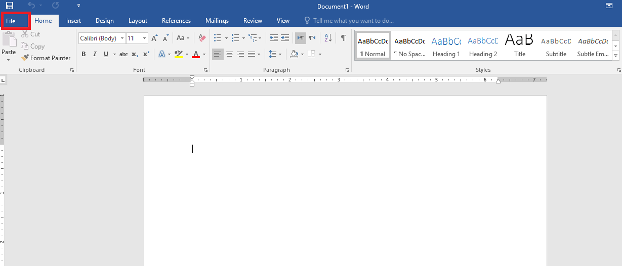 How to use export in word